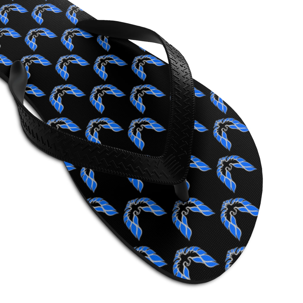 Pontiac Firebird Trans Am Formula Smokey Unisex Flip-Flops blue