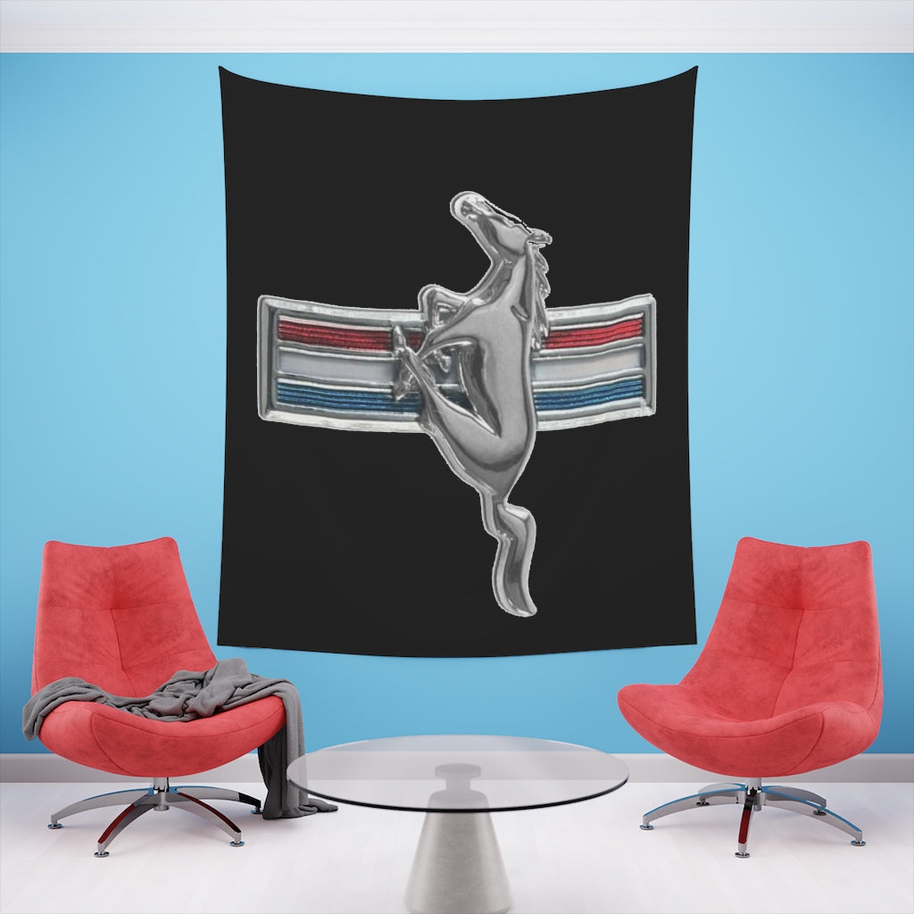 Printed Wall Tapestry Mustang Car Guy Gift,nova,corvette,charger,classic,hot Rod