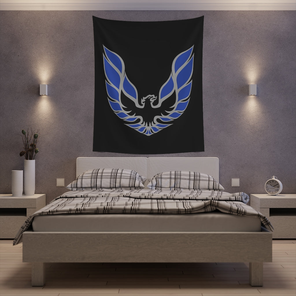 Printed Wall Tapestry WS6 Firebird Trans Am Car Guy Gift,nova,corvette,charger,classic,hot Rod blue