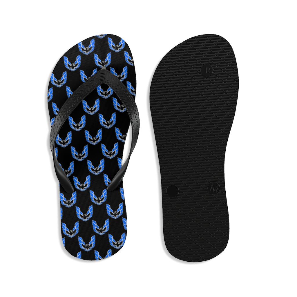 Pontiac Firebird Trans Am Formula Smokey Unisex Flip-Flops blue