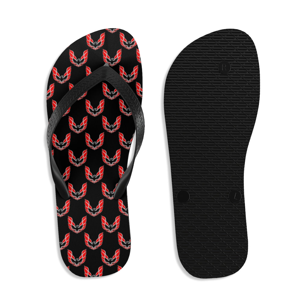 Pontiac Firebird Trans Am Formula Smokey Unisex Flip-Flops red