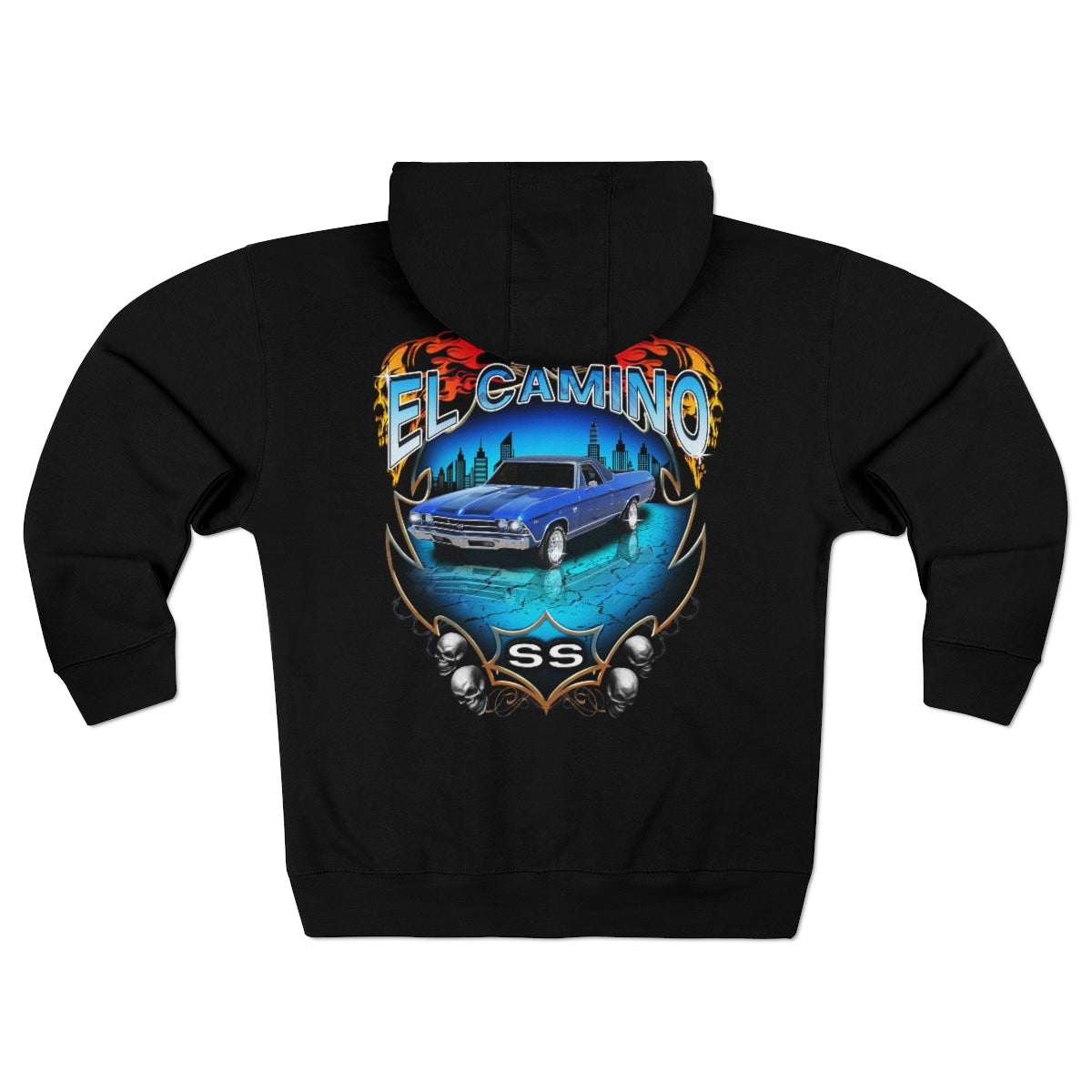 El Camino Chevelle Car Guy Gift Unisex Premium Full Zip Hoodie