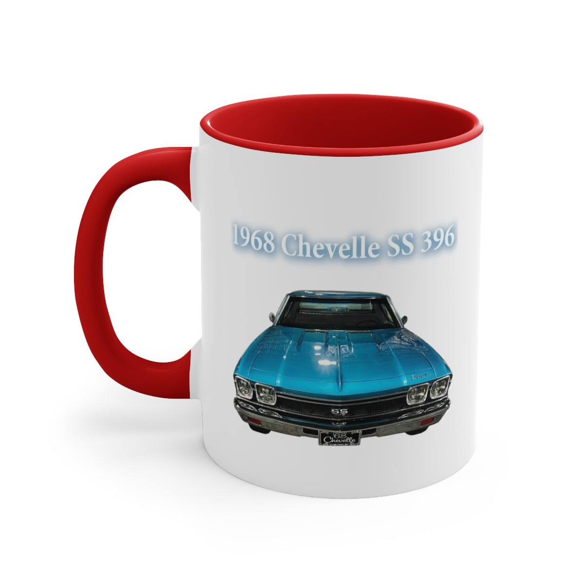 Tripoli Turquoise Chevelle 1968 SS 396 Accent Coffee Mug, 11oz