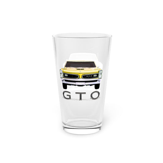 1966 Pontiac GTO Classic Muscle Car Guy Gift Pint Glass, 16oz