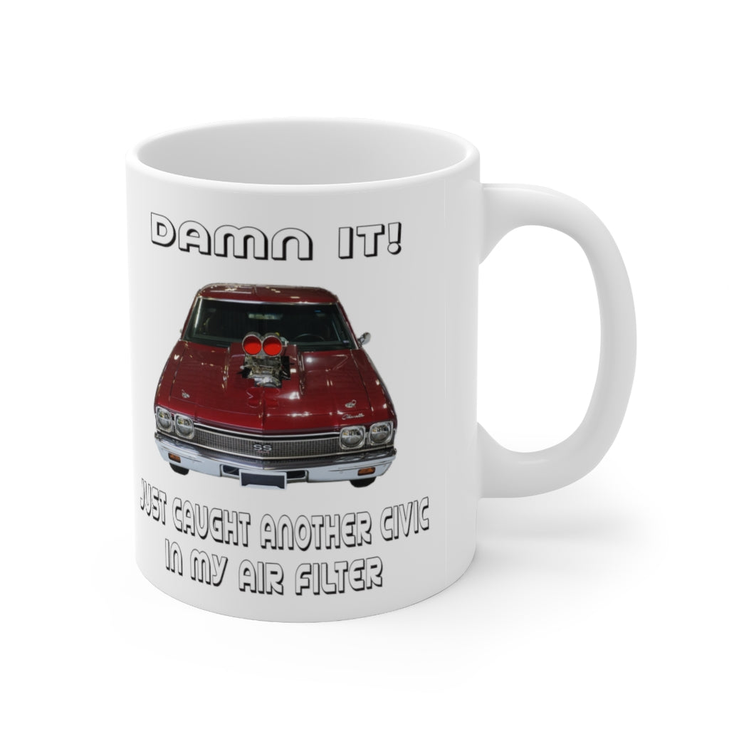 Chevelle Ceramic Mug Classic Muscle Car Guy Gift,lover,Camaro,GTO,firebird,nova,corvette,hot rod,Chevrolet,chevy