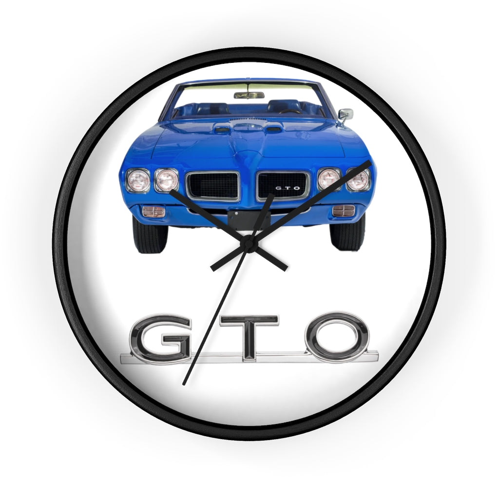 Blue GTO 1970 Wall clock Gift Decor Classic Muscle