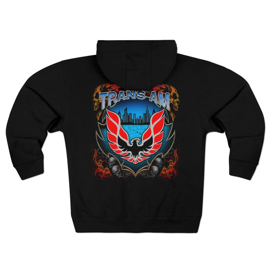 Trans Am Firebird Car Guy Gift Unisex Premium Full Zip Hoodie