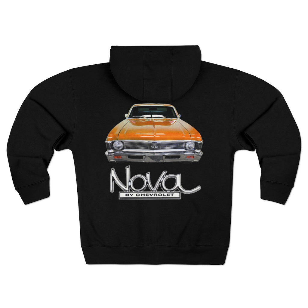 Orange 1968 Chevy II Nova Classic Muscle Car Hoodie Guy Gift,lover,Camaro,GTO,firebird,mustang,nova,corvette,charger,hot rod,Chevrolet