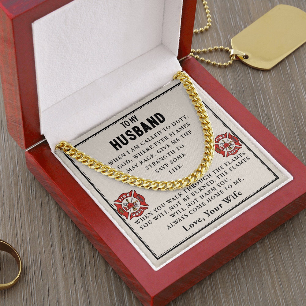 Firefighters Prayer Necklace,Firefighter, Fireman Graduation, Always Come Home To Me, Gift