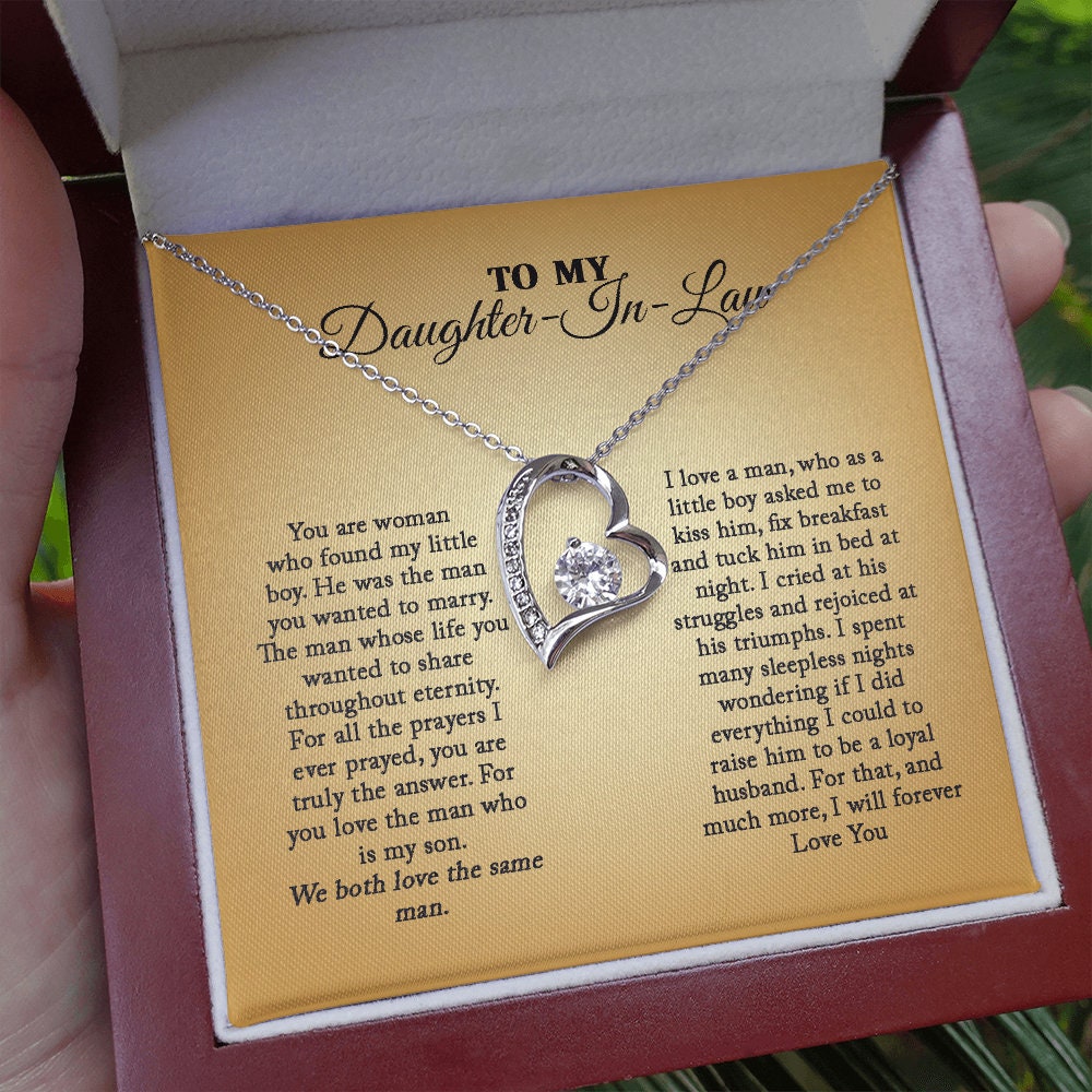Daughter In Law - Perfect Woman -Forever Love Heart Necklace