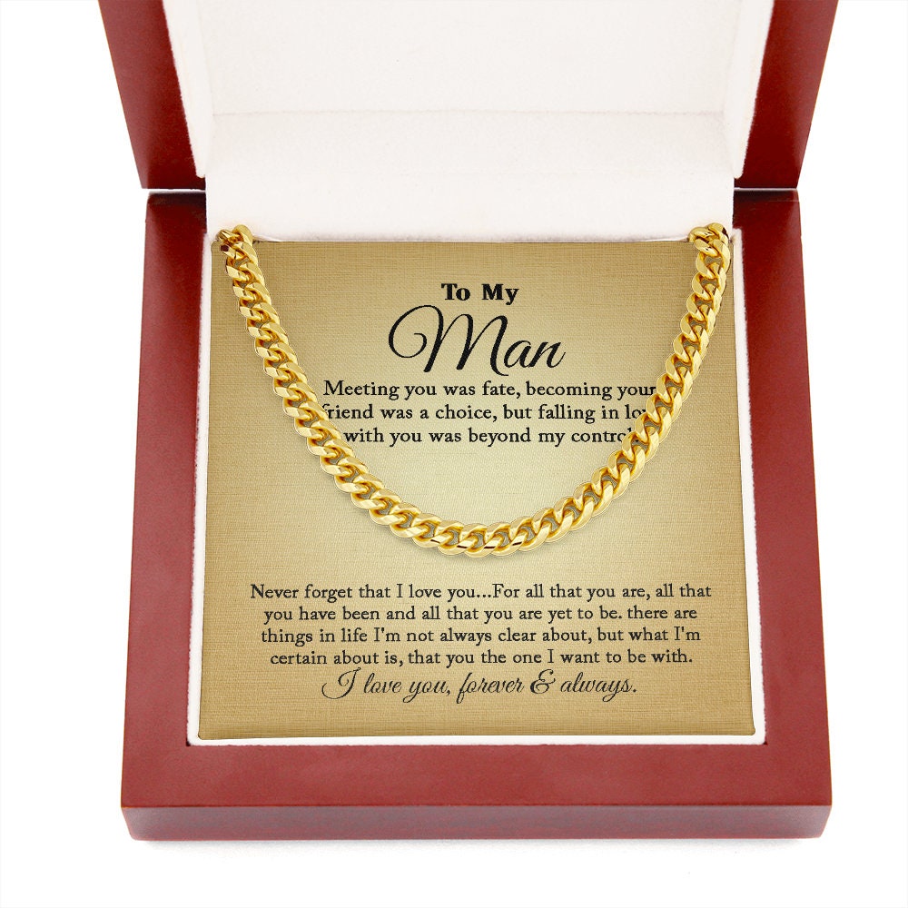 To My Man - Fate - Cuban Link Chain