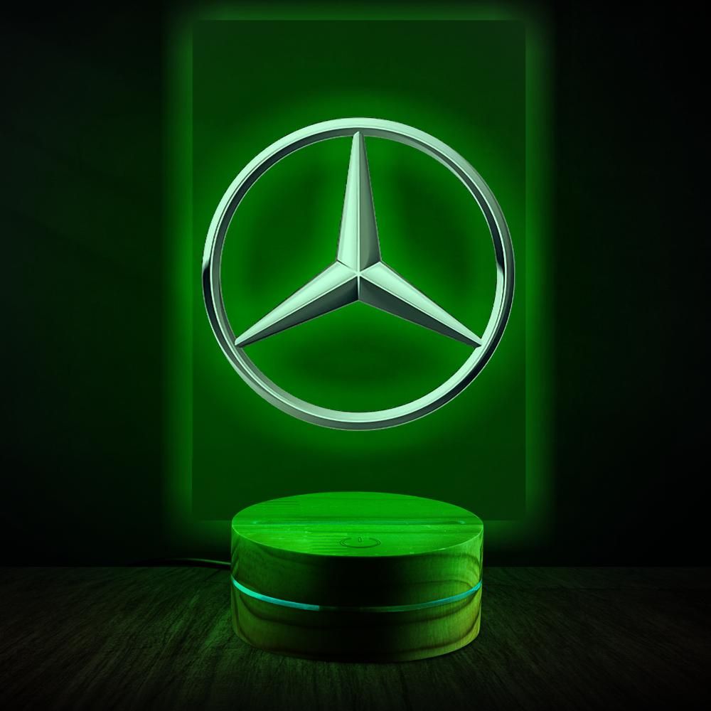 Mercedes Night Light Lamp Car Guy Gift,Dad,Mom