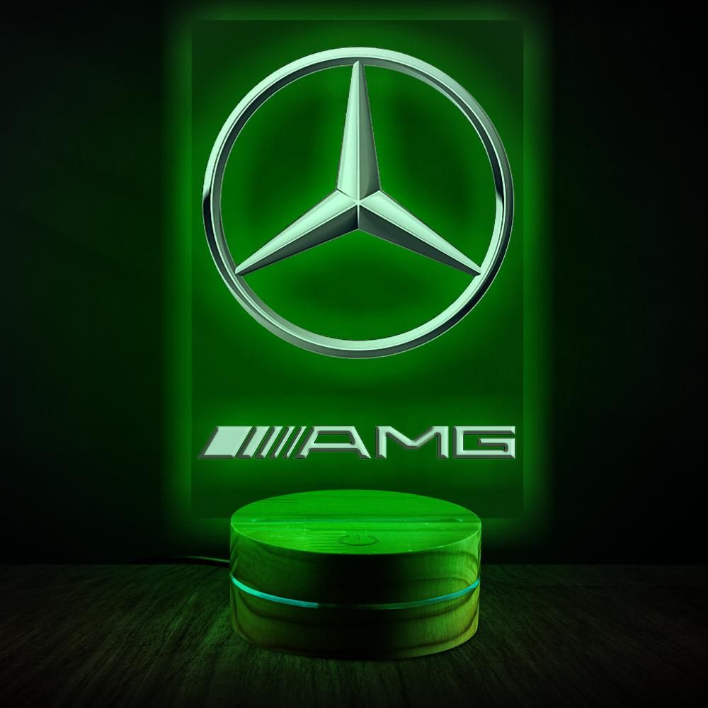 AMG Mercedes Night Light Lamp Car Guy Gift dad mom