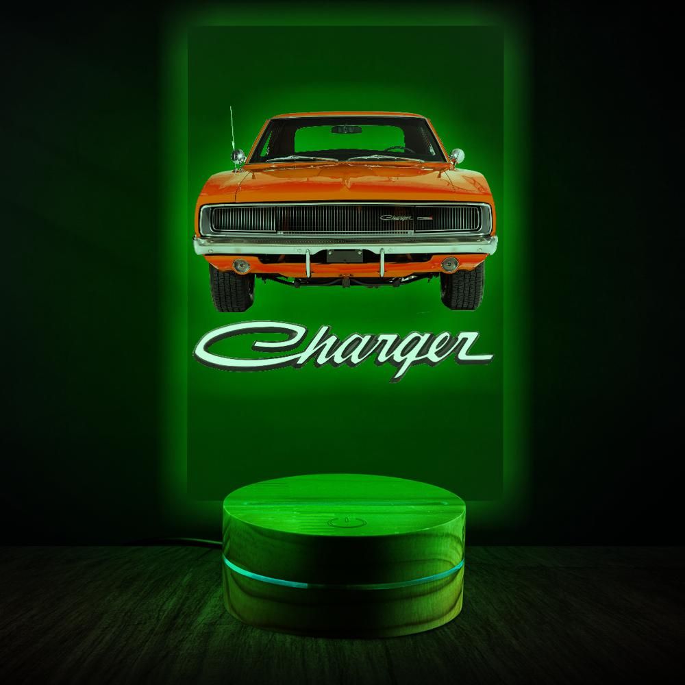 1968 charger Lamp Night Light Gift Dad Mom