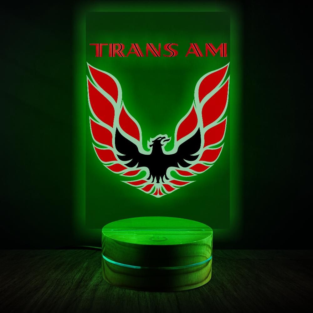 Red Trans Am Lamp Night Light Car Gift,Camaro firebird