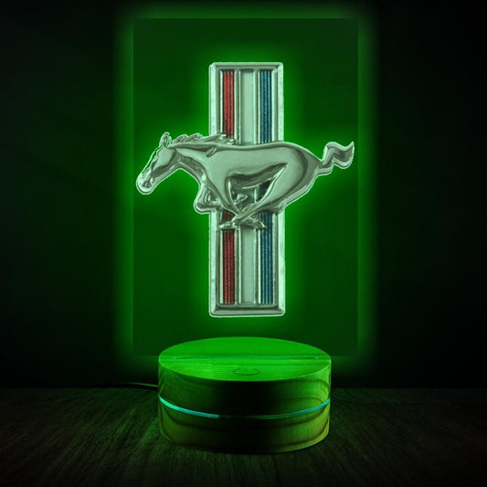 Mustang Lamp Night Light Great gift Mom Dad