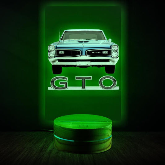 1966 GTO Lamp Night Light Great Car Guy Gift
