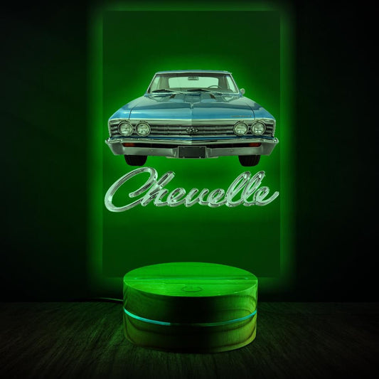 1967 Chevelle Night Light Table Lamp Car Gift,Dad,Mom