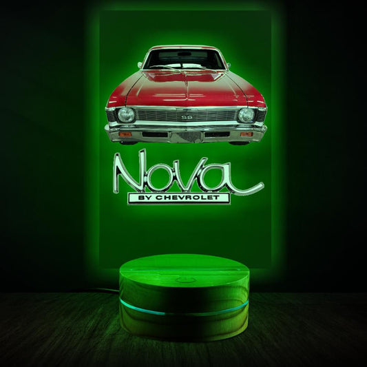 Nova Night Light Table Lamp Car Gift,Dad,Mom,Camaro,GTO,firebird